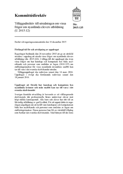 Omslaget till dir. 2015:135