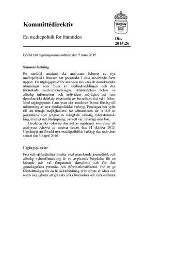 Omslaget till dir. 2015:26