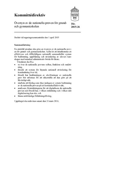 Omslaget till dir. 2015:36