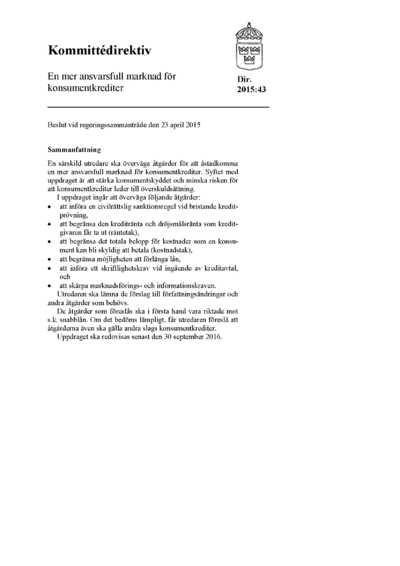 Omslaget till dir. 2015:43