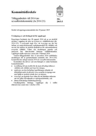 Omslaget till dir. 2015:5