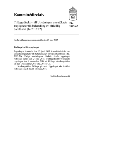 Omslaget till dir. 2015:67