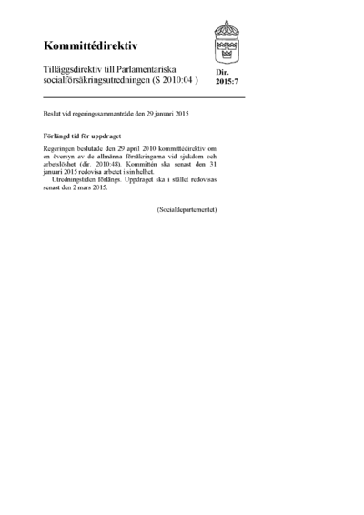 Omslaget till dir. 2015:7