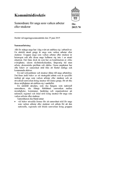 Omslaget till dir. 2015:70