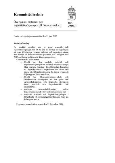 Omslaget till dir. 2015:71