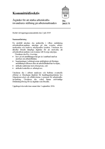 Omslaget till dir. 2015:75
