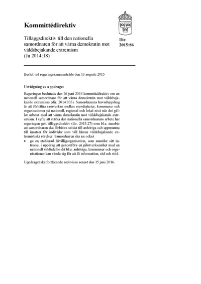 Omslaget till dir. 2015:86