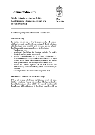 Omslaget till dir. 2016:104