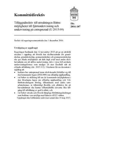 Omslaget till dir. 2016:107