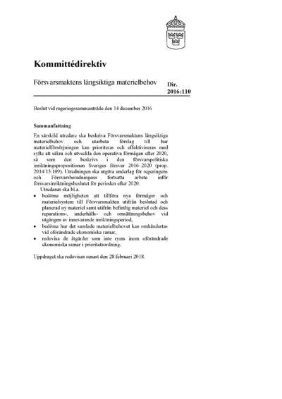 Omslaget till dir. 2016:110