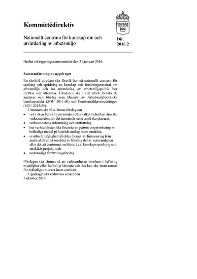 Omslaget till dir. 2016:2