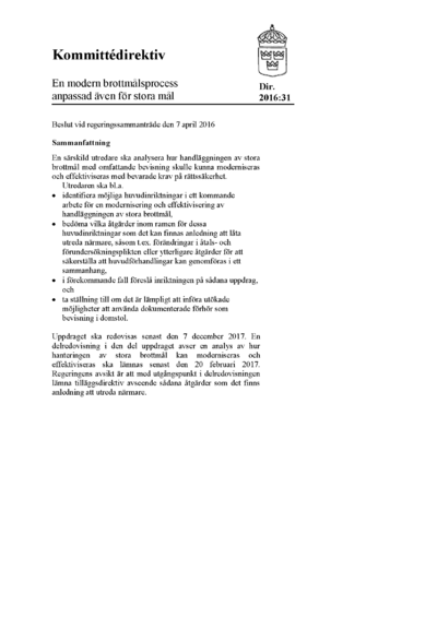 Omslaget till dir. 2016:31