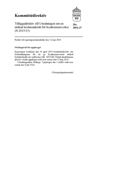 Omslaget till dir. 2016:37