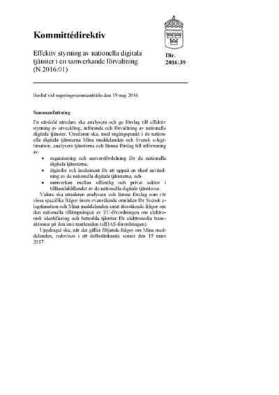 Omslaget till dir. 2016:39