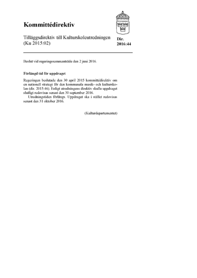 Omslaget till dir. 2016:44