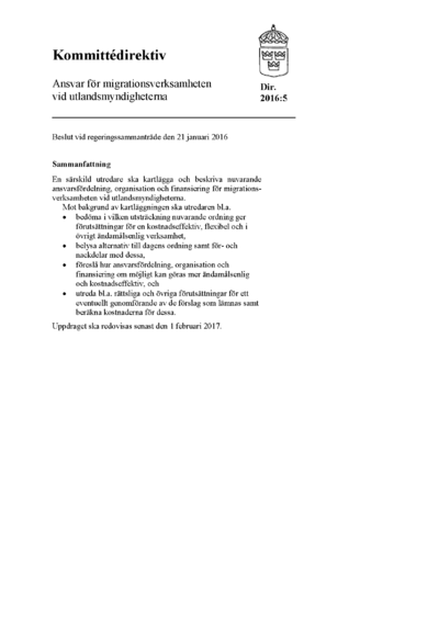 Omslaget till dir. 2016:5
