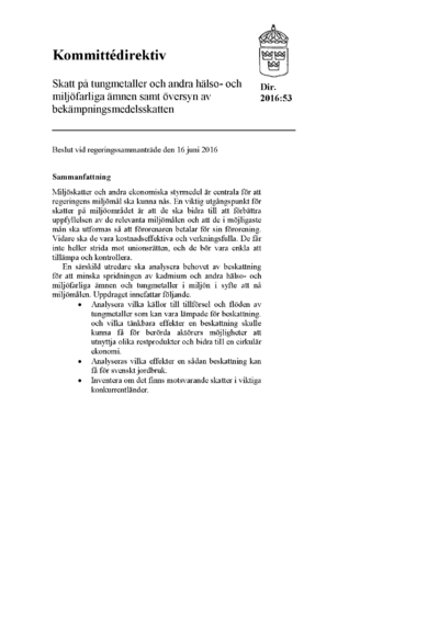 Omslaget till dir. 2016:53