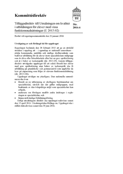 Omslaget till dir. 2016:6