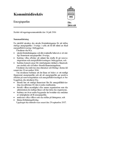 Omslaget till dir. 2016:68