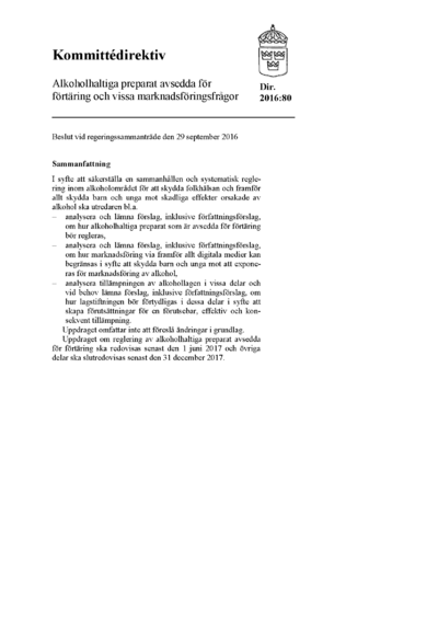 Omslaget till dir. 2016:80
