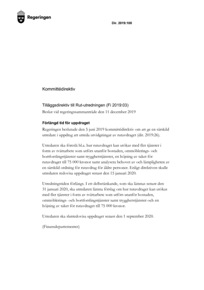 Omslaget till dir. 2019:100