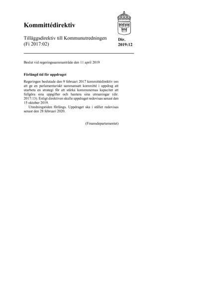 Omslaget till dir. 2019:12
