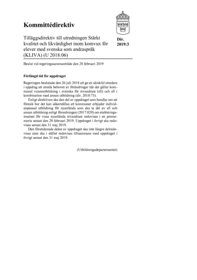 Omslaget till dir. 2019:3