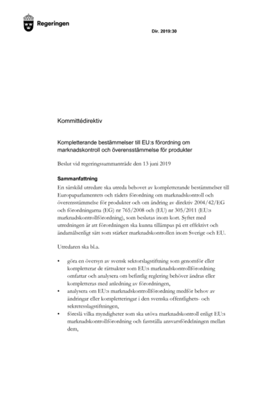 Omslaget till dir. 2019:30