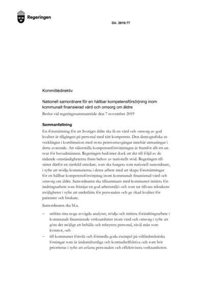 Omslaget till dir. 2019:77