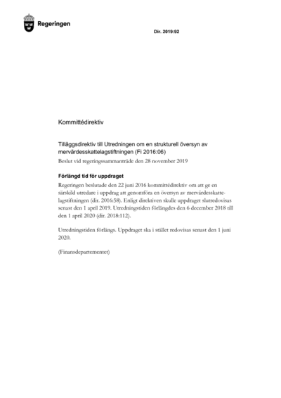 Omslaget till dir. 2019:92