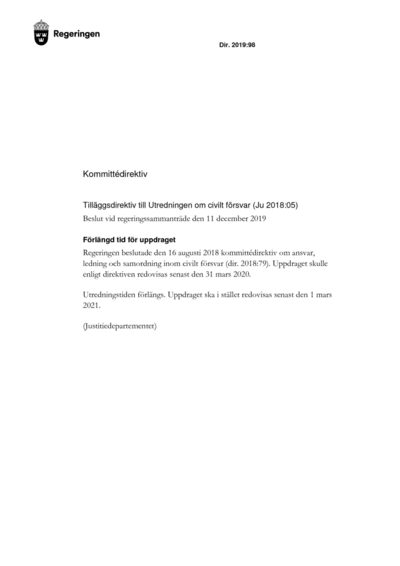 Omslaget till dir. 2019:98