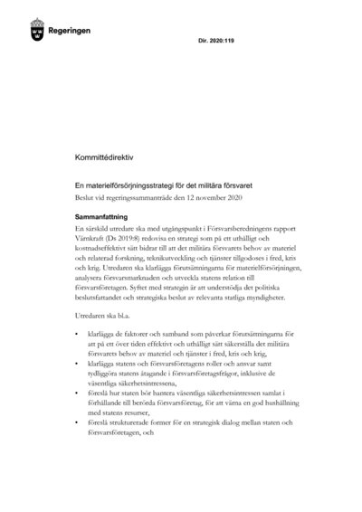 Omslaget till dir. 2020:119