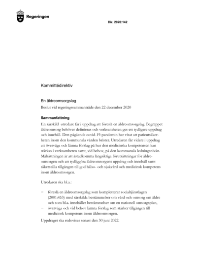 Omslaget till dir. 2020:142