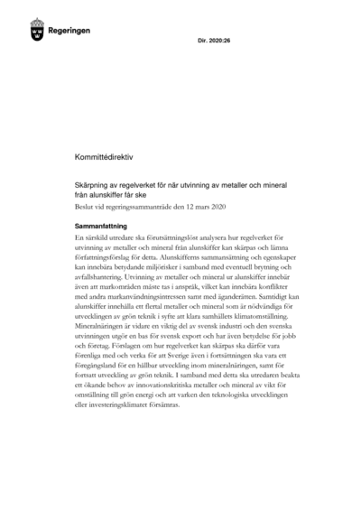 Omslaget till dir. 2020:26