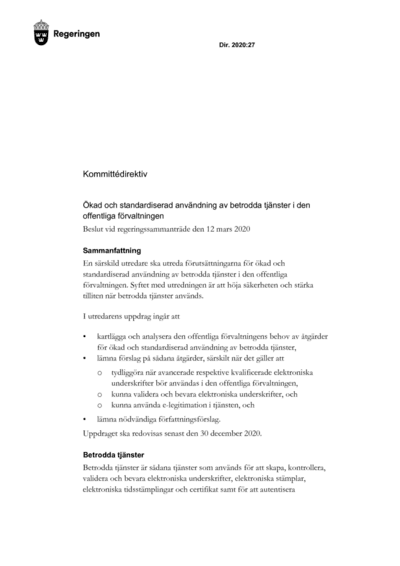 Omslaget till dir. 2020:27