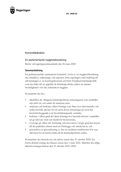 Omslaget till dir. 2020:32