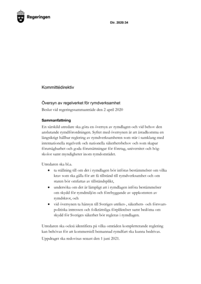 Omslaget till dir. 2020:34