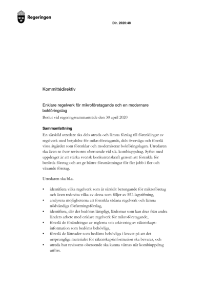 Omslaget till dir. 2020:48