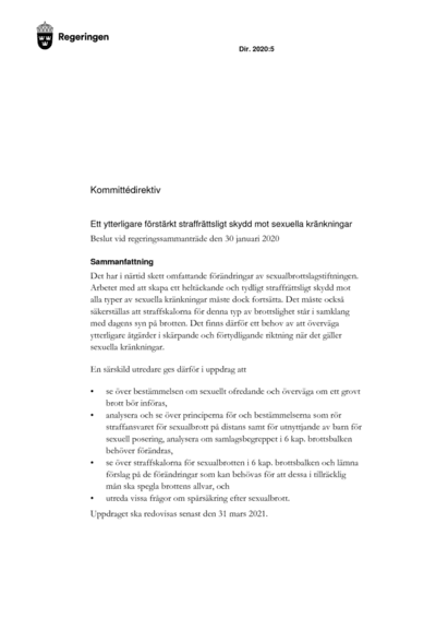 Omslaget till dir. 2020:5