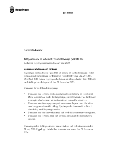 Omslaget till dir. 2020:50