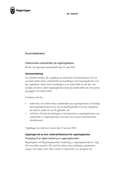 Omslaget till dir. 2020:55