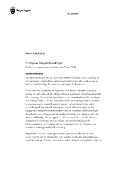 Omslaget till dir. 2020:58