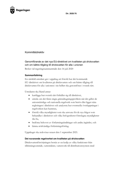 Omslaget till dir. 2020:76