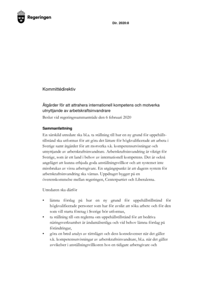Omslaget till dir. 2020:8