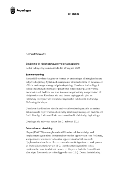 Omslaget till dir. 2020:82