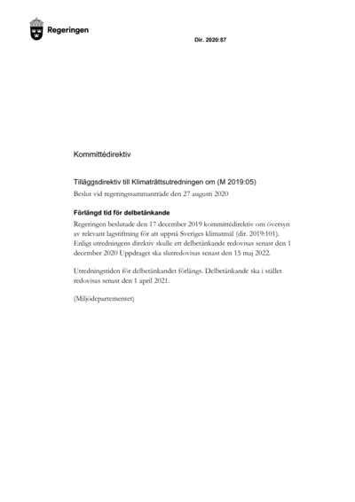 Omslaget till dir. 2020:87