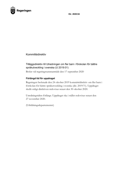 Omslaget till dir. 2020:94