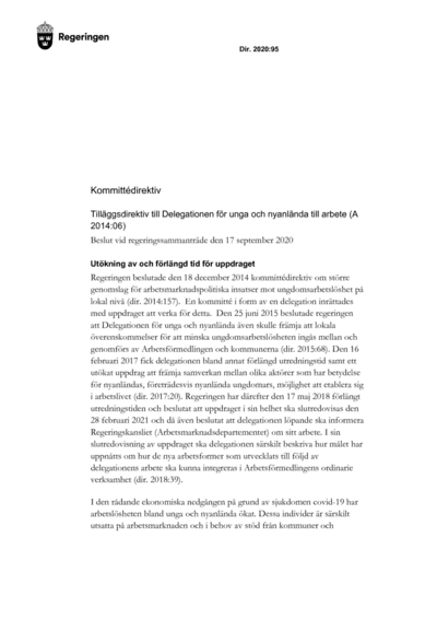 Omslaget till dir. 2020:95