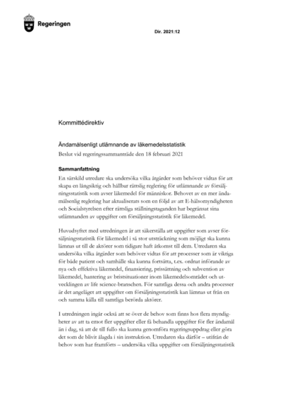 Omslaget till dir. 2021:12