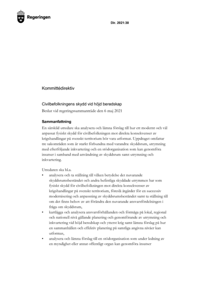 Omslaget till dir. 2021:30